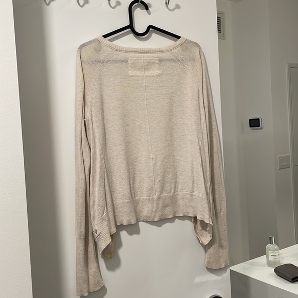 American Eagle Outfitters - Cream Cardigan, Size M - Picture 2 of 4